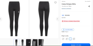 Calza Stripes Niña por $9.990
