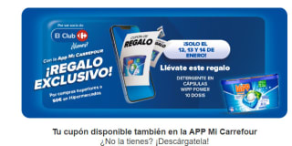 Regalo detergente Wipp capsulas por compras de +50€ en Carrefour