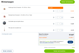 3+1 gratis op alle kerstballen, boomdecoratie en guirlandes bij Gamma