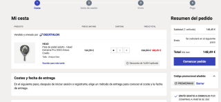 Pala Padel Head Extreme Pro 2023 Arturo Coello por solo 148,49€