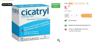 Newpharma 35% korting op Cicatryl zalf tegen schaafwonden