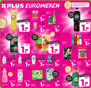 Euro-weken bij Plus met 75 aanbiedingen voor maar €1