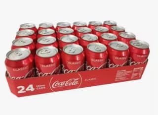 Coca-Cola Sabor Original - Refresco de cola Pack de 24 latas 330 ml por 9,09€.
