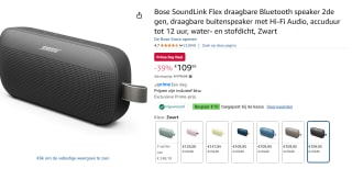 Bose SoundLink Flex draagbare Bluetooth speaker voor €99,95 dmv code met Amazon prime