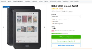 Kobo Clara Colour Zwart voor €139 bij Expert