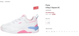 Puma X-Ray 2 Square AC kinderschoenen voor €23,99 bij Schuurman Schoenen
