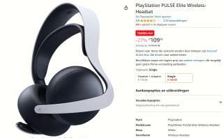Sony PlayStation Pulse Elite - Draadloze gaming headset voor €109,99 bij Amazon