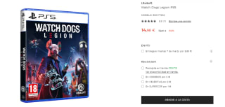 PS5 - Watch Dogs Legion por 14.90€