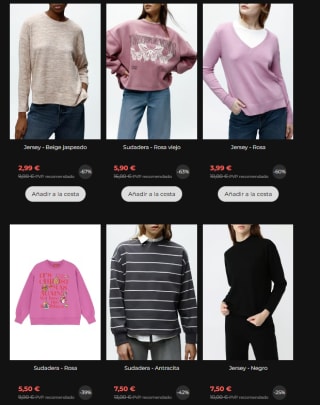 Lefties oferta hasta 85% descuento precios mínimos