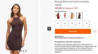SuperDry Strappy Racer jersey mini-jurk voor €21 bij SuperDry