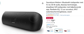 Anker Soundcore Motion + speaker voor €68,98 bij Amazon