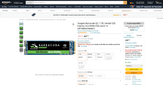 Seagate Barracuda SSD por 46,99€