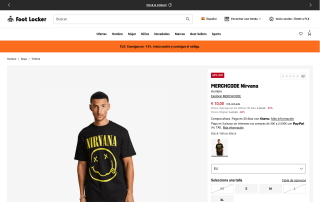 MERCHCODE Nirvana Hombre camiseta por 8,50€