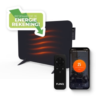 FlinQ Smart Indoor Infrared Heater 450W voor €64,99 bij Groupdeal
