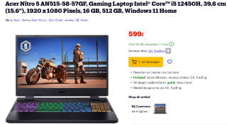 Acer Nitro gaming laptop met rtx 4060 voor €599