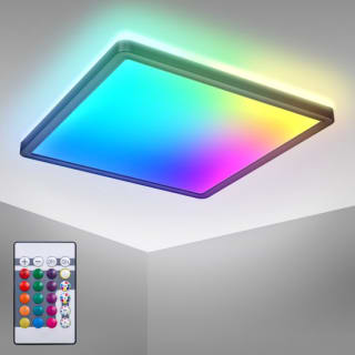 B.K.Licht RGB LED Plafonniére zwart voor €34,19 bij Bol.com
