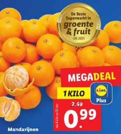 1 Kilo Mandarijnen voor €0,99 bij de Lidl