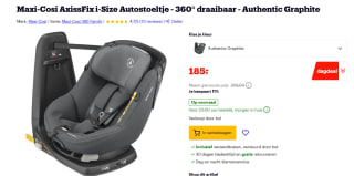 Maxi-Cosi AxissFix Authentic Graphite voor €185 bij Bol