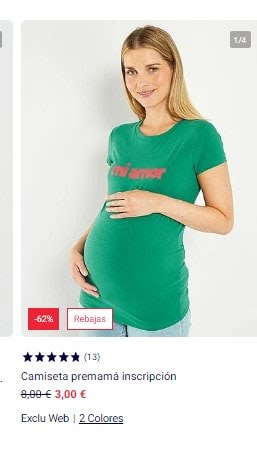 Remate final ropa desde 1€ en kiabi para toda la familia