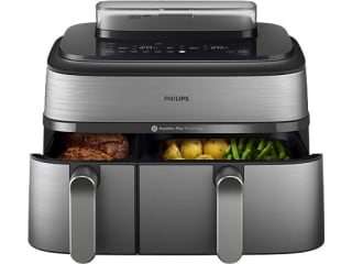 PHILIPS NA555/00 9L Airfryer met stoomfunctie Zilver voor €127 + 25 ING punten en na cashback