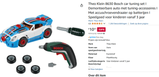 Klein Toys Bosch - 15-delige autotuning set voor €10,93 bij Amazon