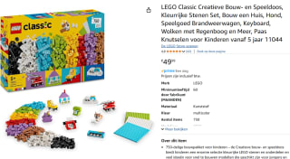 LEGO Classic - Creatieve bouw- en speeldoos voor €40,19 dmv code bij Amazon