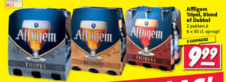 2x 6 flesjes Affligem Tripel, Blond of Dubbel 30 cl voor €9,99