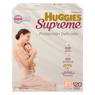 Huggies Supreme Etapa 1 (120 pañales) por $562 en Costco