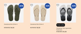 50% korting op Havaianas