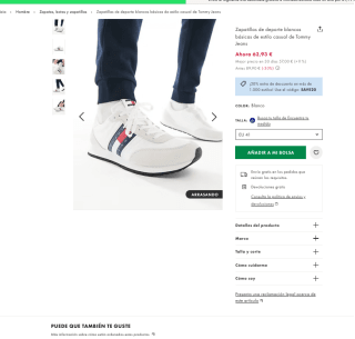 Zapatillas Tommy Jeans Hombre a tan solo 50,34€