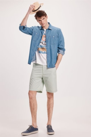 2 Bermudas Básica Lisa para Hombre Milano por 31.98€