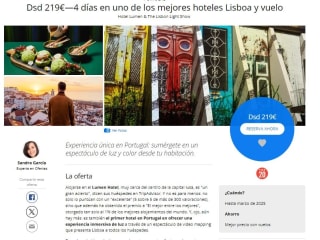 Estancia 4 días / 3 noches en Lisboa con vuelos y extras desde tan solo 219€ pxp
