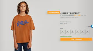 Kids T-shirt Boxy voor €8,98 bij G-star