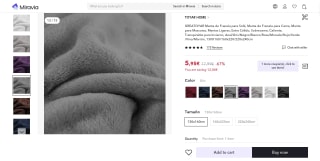 Manta de franela por 5,95€