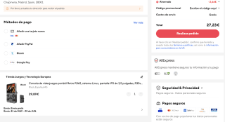 Consola Retro portátil R36S Linux pantalla IPS de 3,5" 64GB de juegos por solo 27,23€