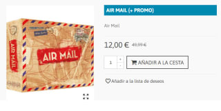 Juego de Mesa Air Mail + Promo por 12€