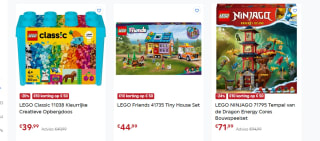 €10,- korting bij besteding van minstens €50,- aan Lego sets bij Smyths Toys (hele assortiment)