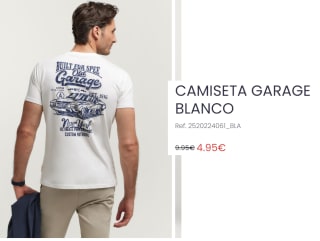 Camiseta para Hombre Garage por 4.95€