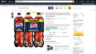 Pepsi Zero por 5,60€ (6 Botellas)