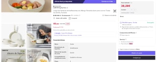 Carote Juego 8 piezas de Sartenes Antiadherentes con Mango Extraíble por 38,28€