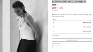 25% dto en Bañadores mujer ZARA HOME