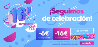 Cupones Aniversario en NutriTienda.