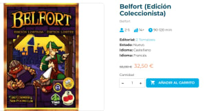 Juego de mesa Belfort (Edición Coleccionista) por 32.5€