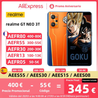 Realme GT NEO 3 T 8GB/256GB Dragon Ball por 320€