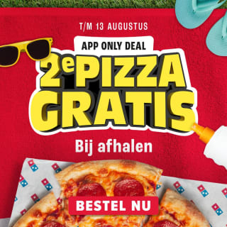 De 2e pizza gratis bij Domino's
