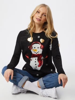 Only Trui 'XMAS Exclusive Snowman' voor €4,95 bij About You