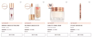 20% korting op je bestelling bij Charlotte Tilbury