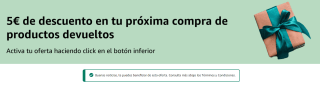 5€ de regalo en tu compra en amazon Warehouse (productos segunda mano)
