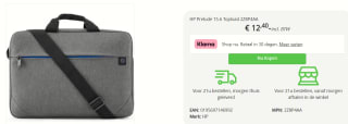 HP Prelude - Laptoptas - 15.6-inch - voor €12,40 bij Megamobile