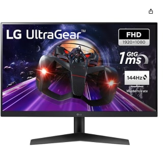 Monitor Gaming UltraGear 23.8 pulgadas FHD LG 24GN60R-B por 114.66€